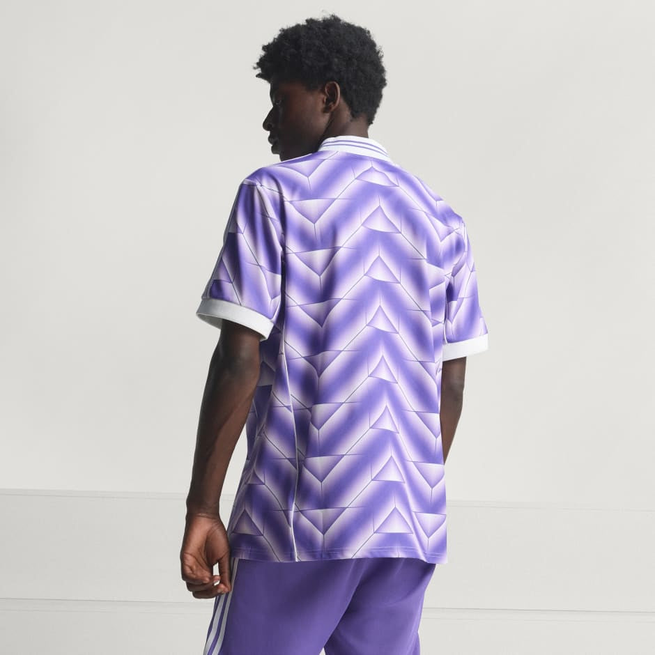 Adidas Real Madrid Lifestyler Jersey Purple White JN3055