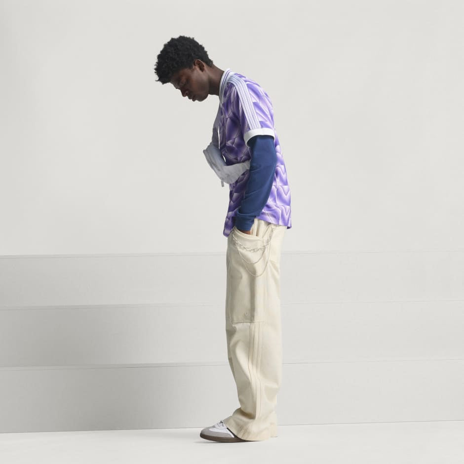 Adidas Real Madrid Lifestyler Jersey Purple White JN3055