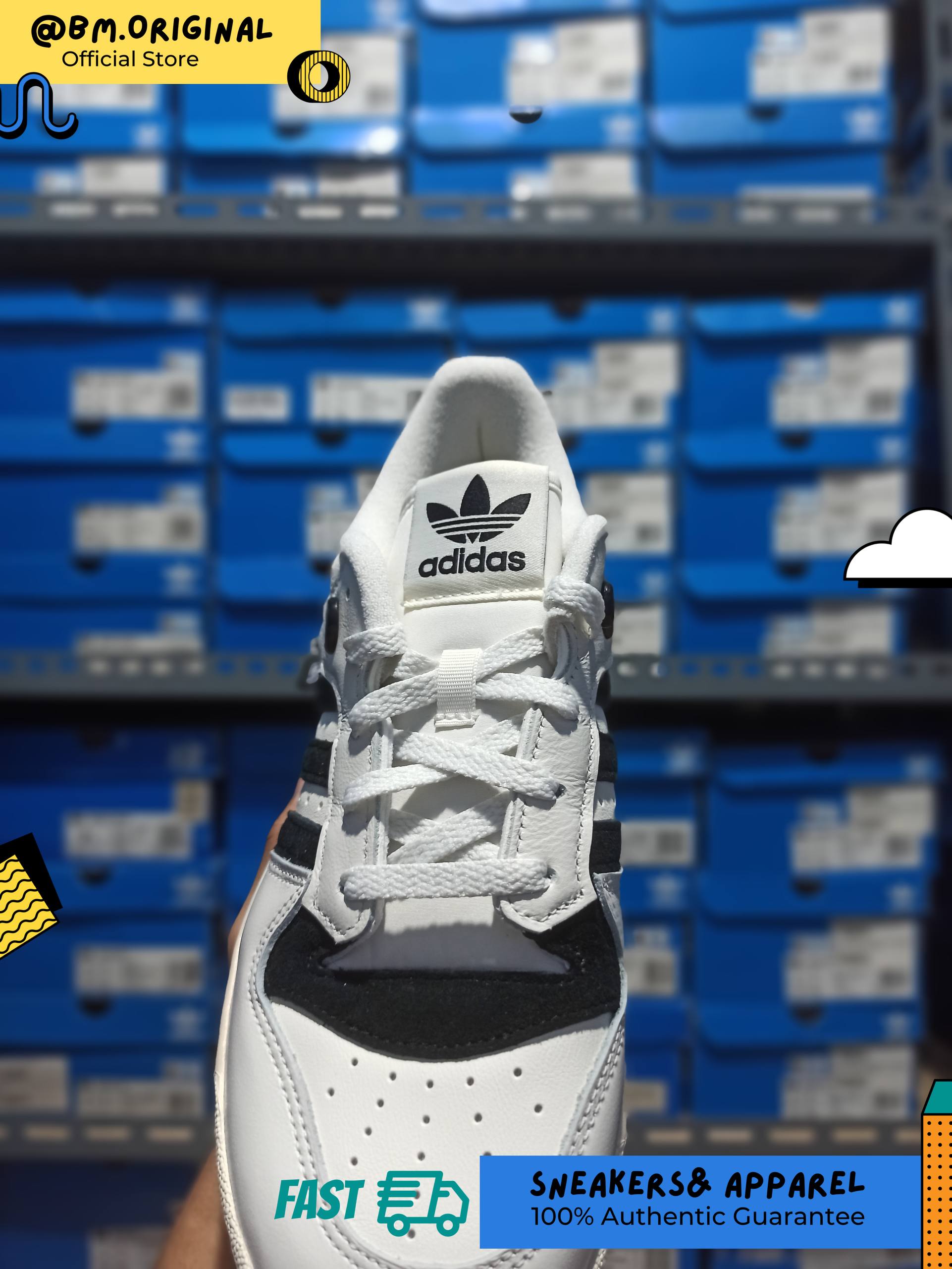 Adidas Rivalry 86 Low Cloud White Core Black Wonder White IF5181