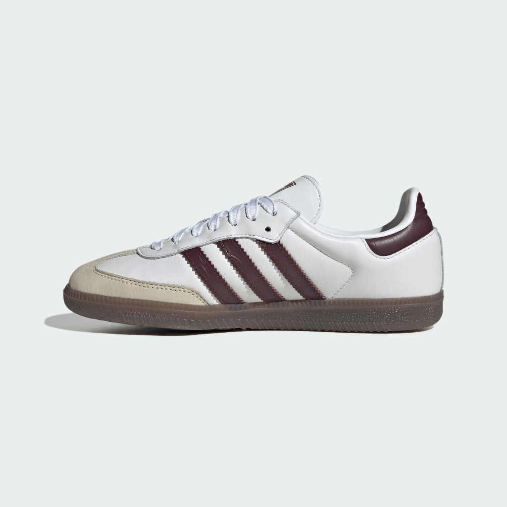 Adidas SAMBA OG Cloud White Maroon Gum KJ7456