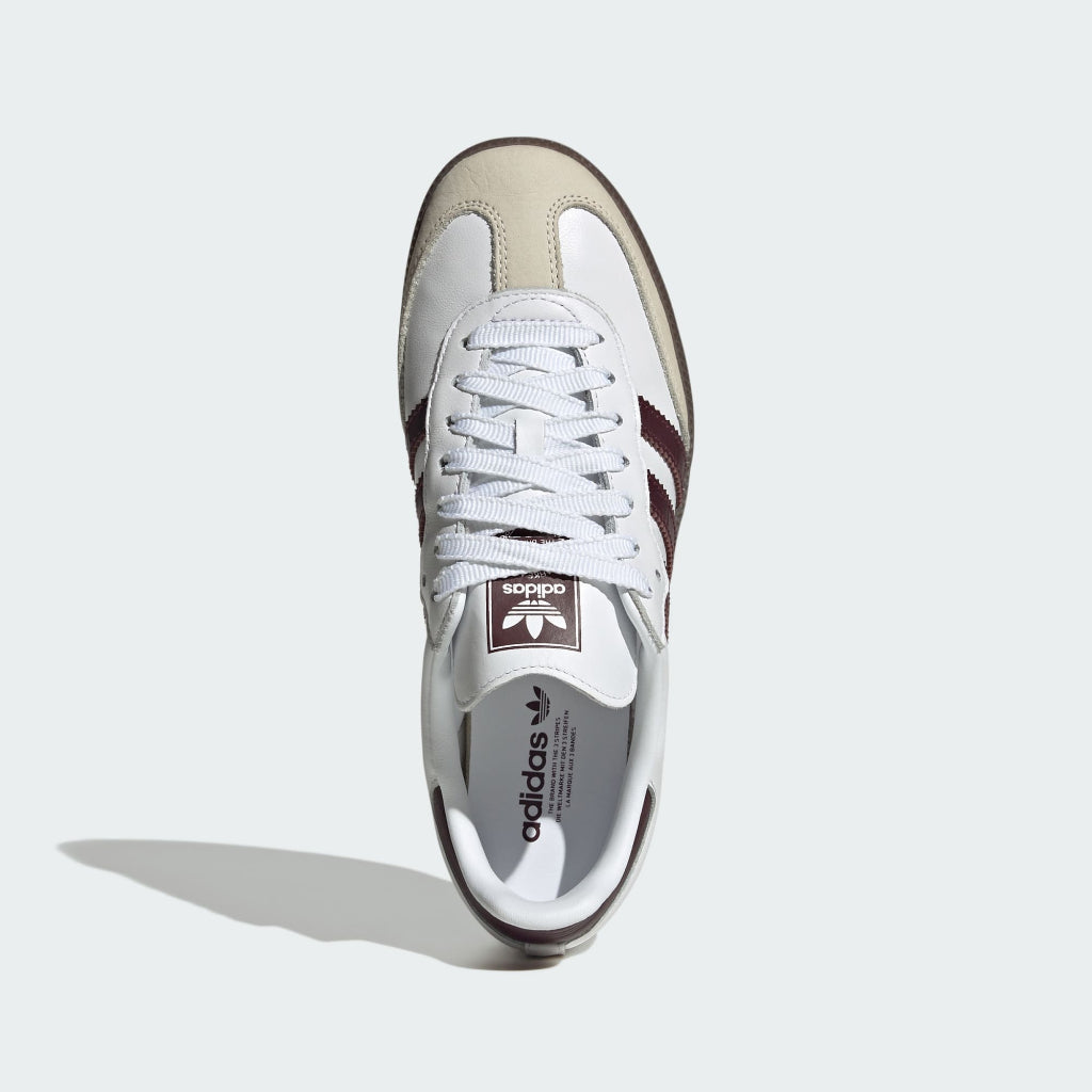 Adidas SAMBA OG Cloud White Maroon Gum KJ7456