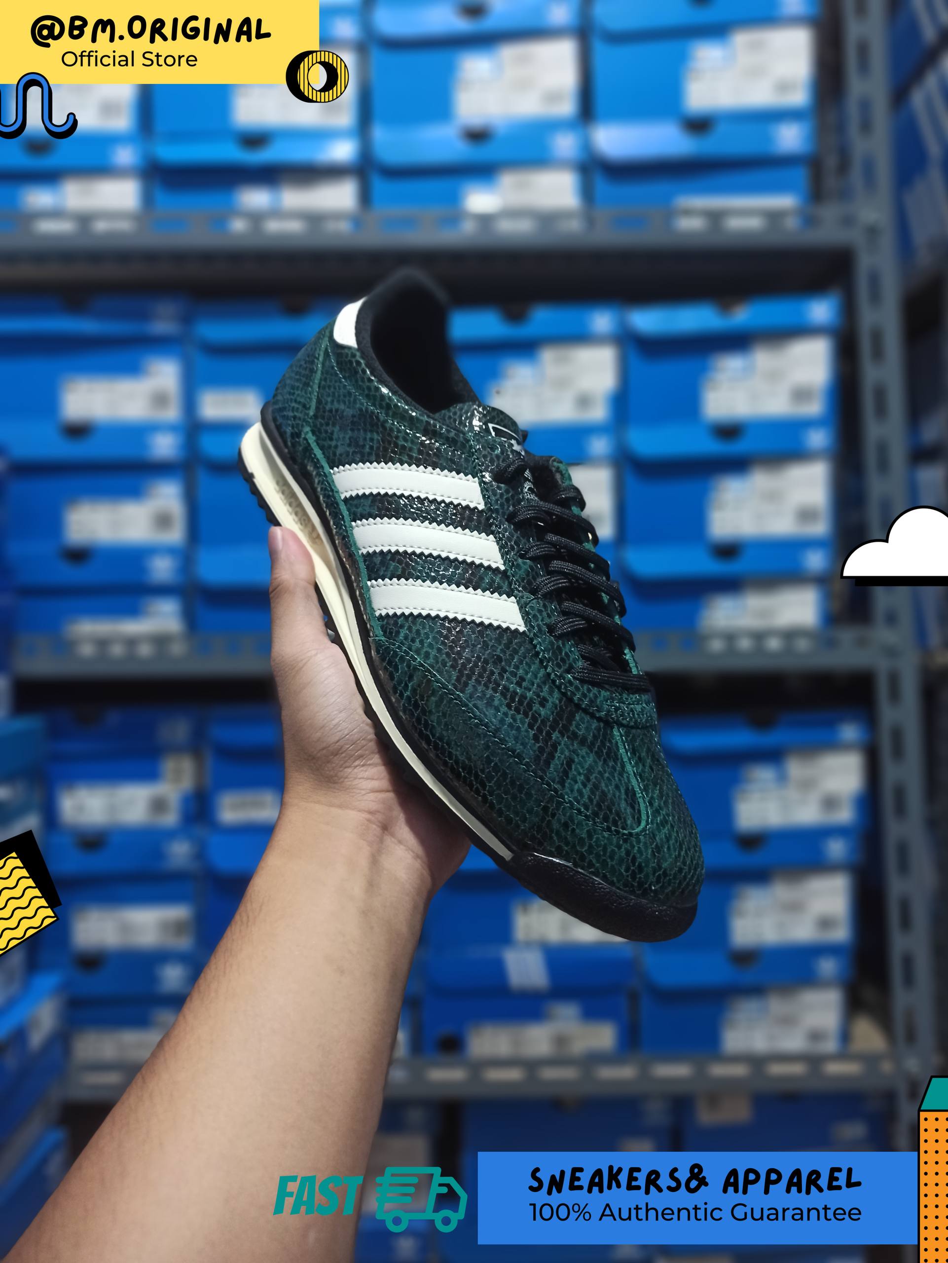 Adidas SL 72 OG Collegiate Green Core Black Cream White JS3982