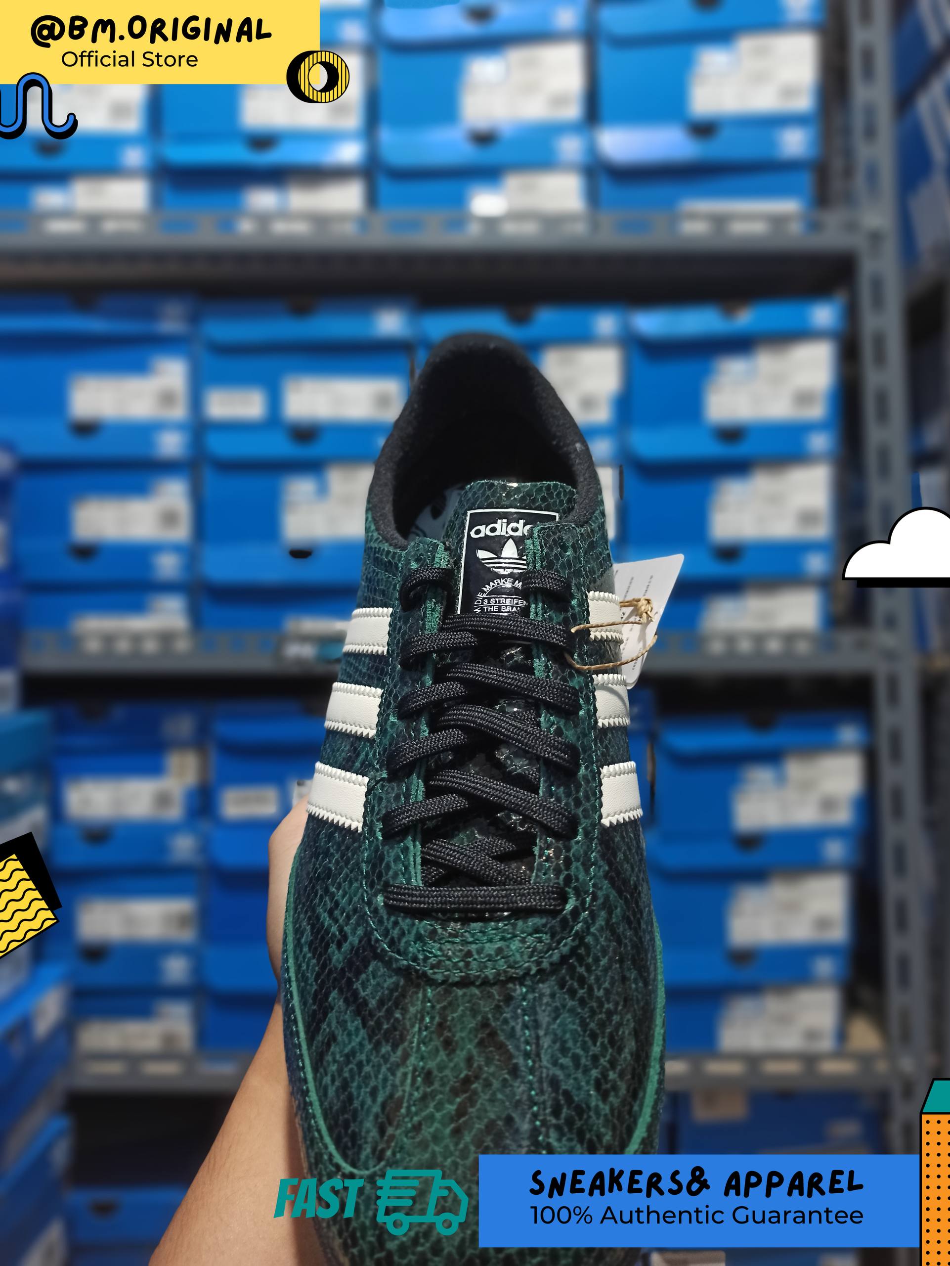 Adidas SL 72 OG Collegiate Green Core Black Cream White JS3982