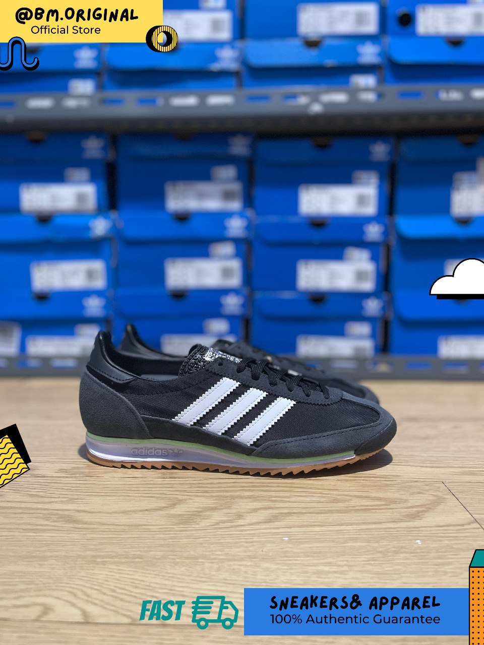 Adidas SL 72 OG Core Black Cloud White Carbon JH7390