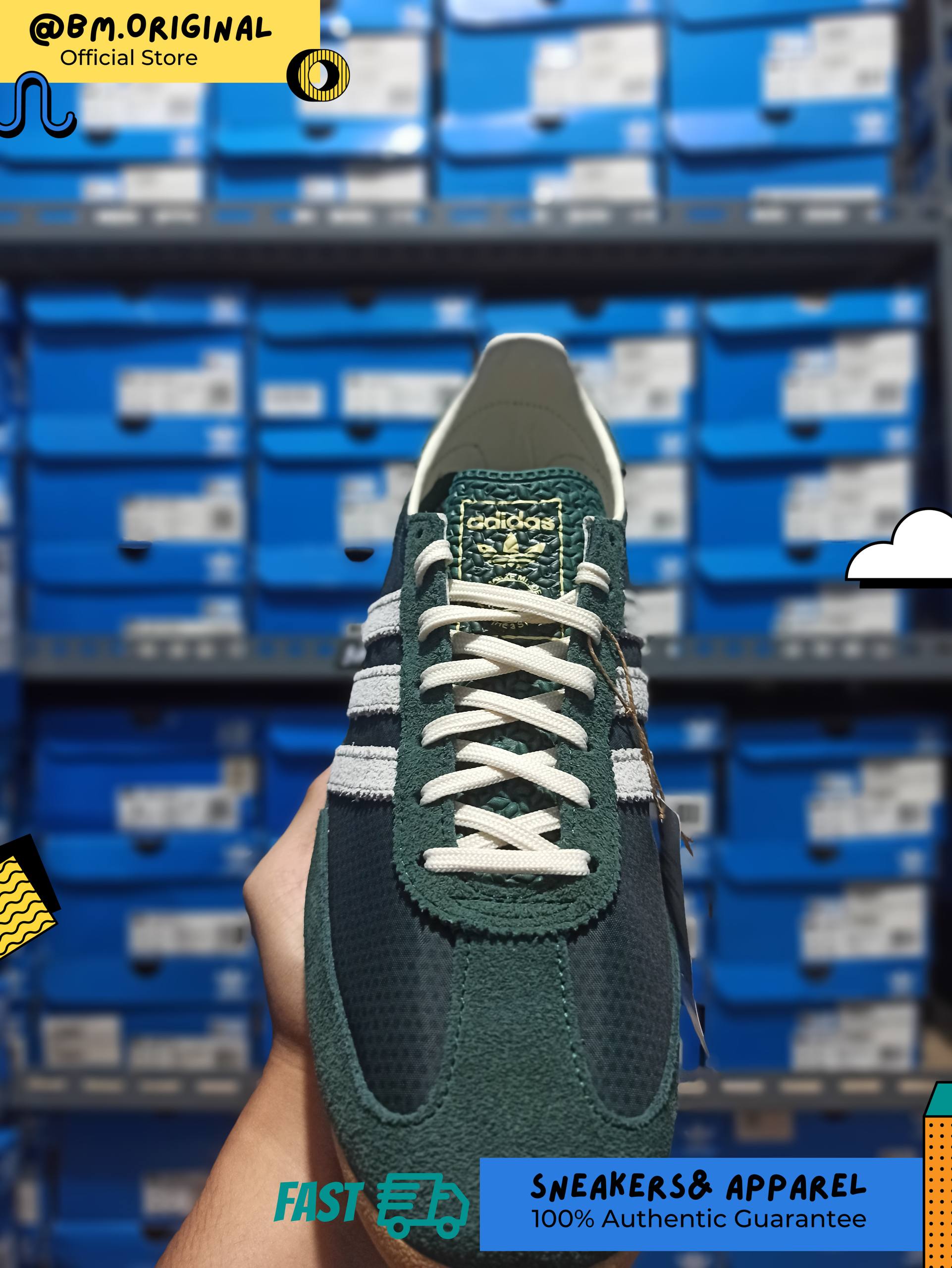 Adidas SL 72 OG Mineral Green Off White Gum JQ7095