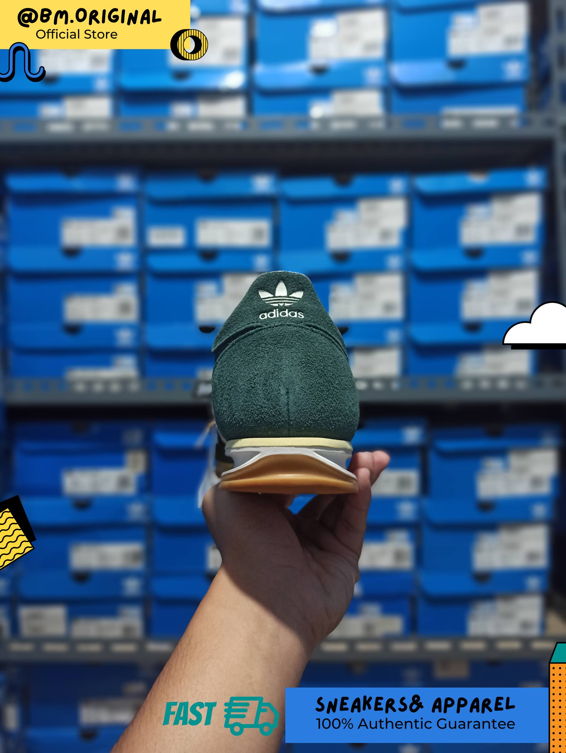 Adidas SL 72 OG Mineral Green Off White Gum JQ7095