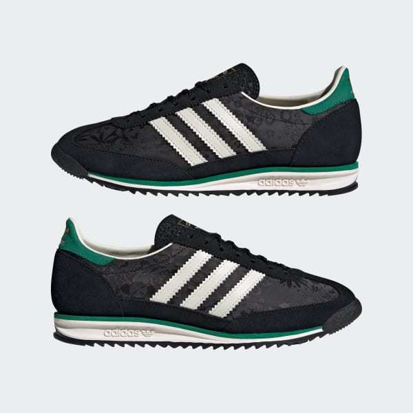 Adidas SL 72 OG x Liberty London Core Black Off White Bold Green IH1870