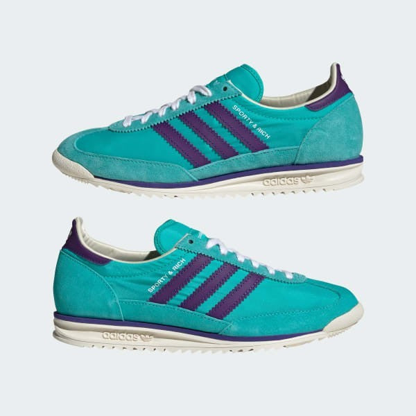 Adidas SL 72 OG x Sporty Rich Mint Rush Power Purple Cream White JS0261