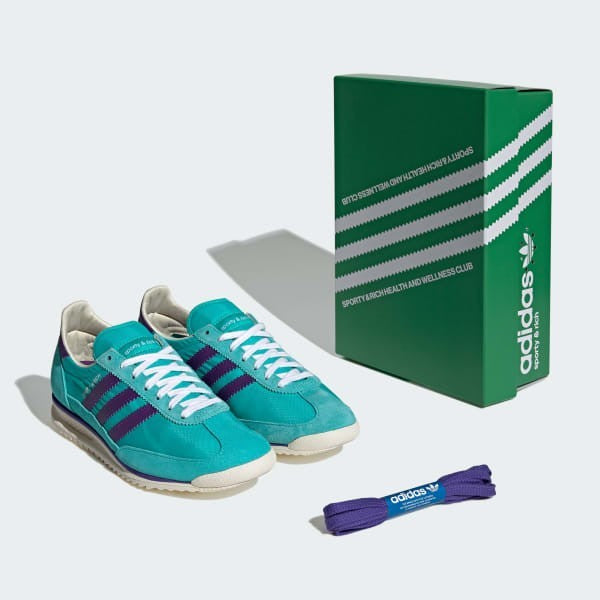 Adidas SL 72 OG x Sporty Rich Mint Rush Power Purple Cream White JS0261