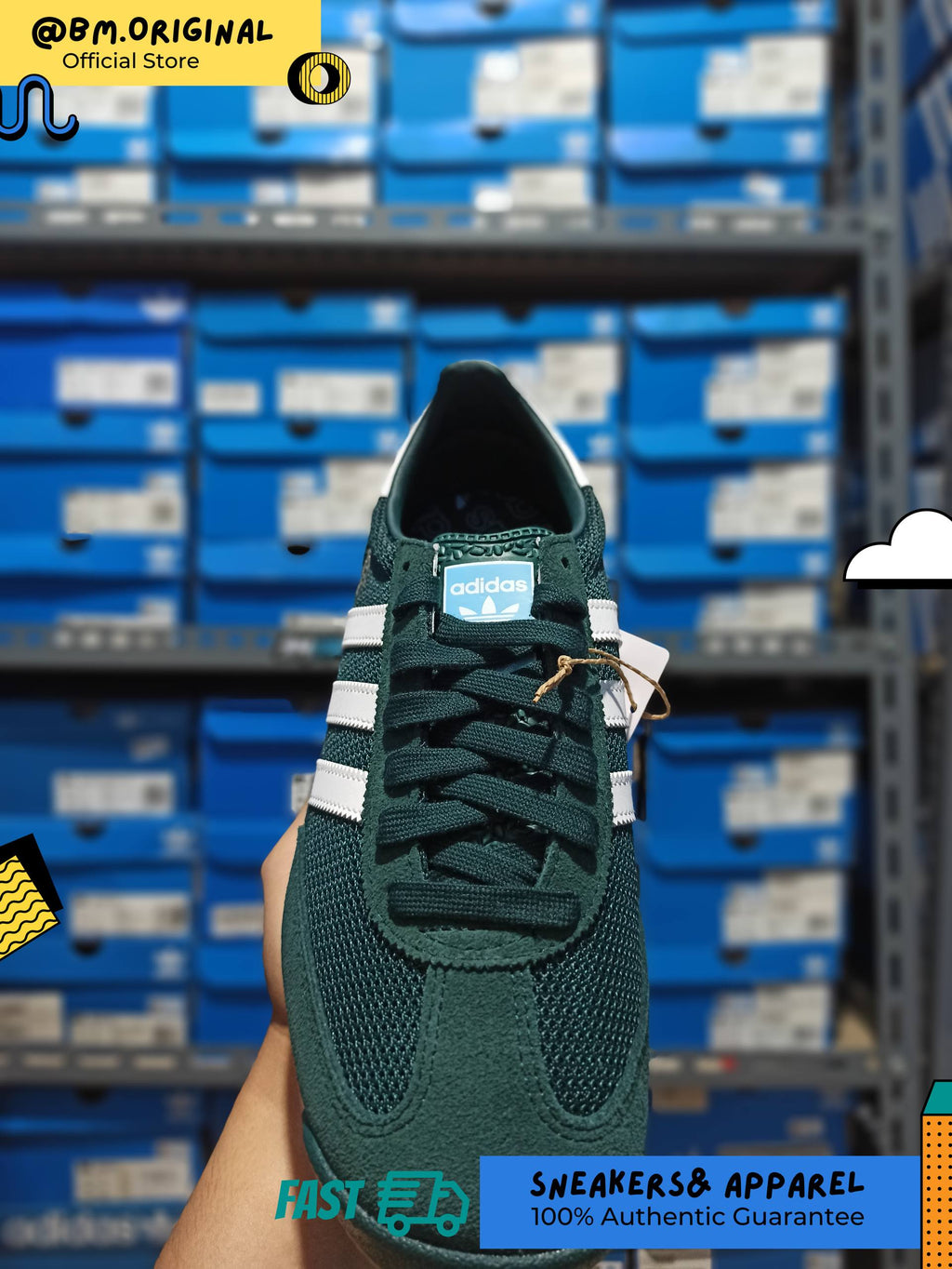 Adidas SL 72 RS Aurora Ivy Cloud White Clear Sky JQ9795