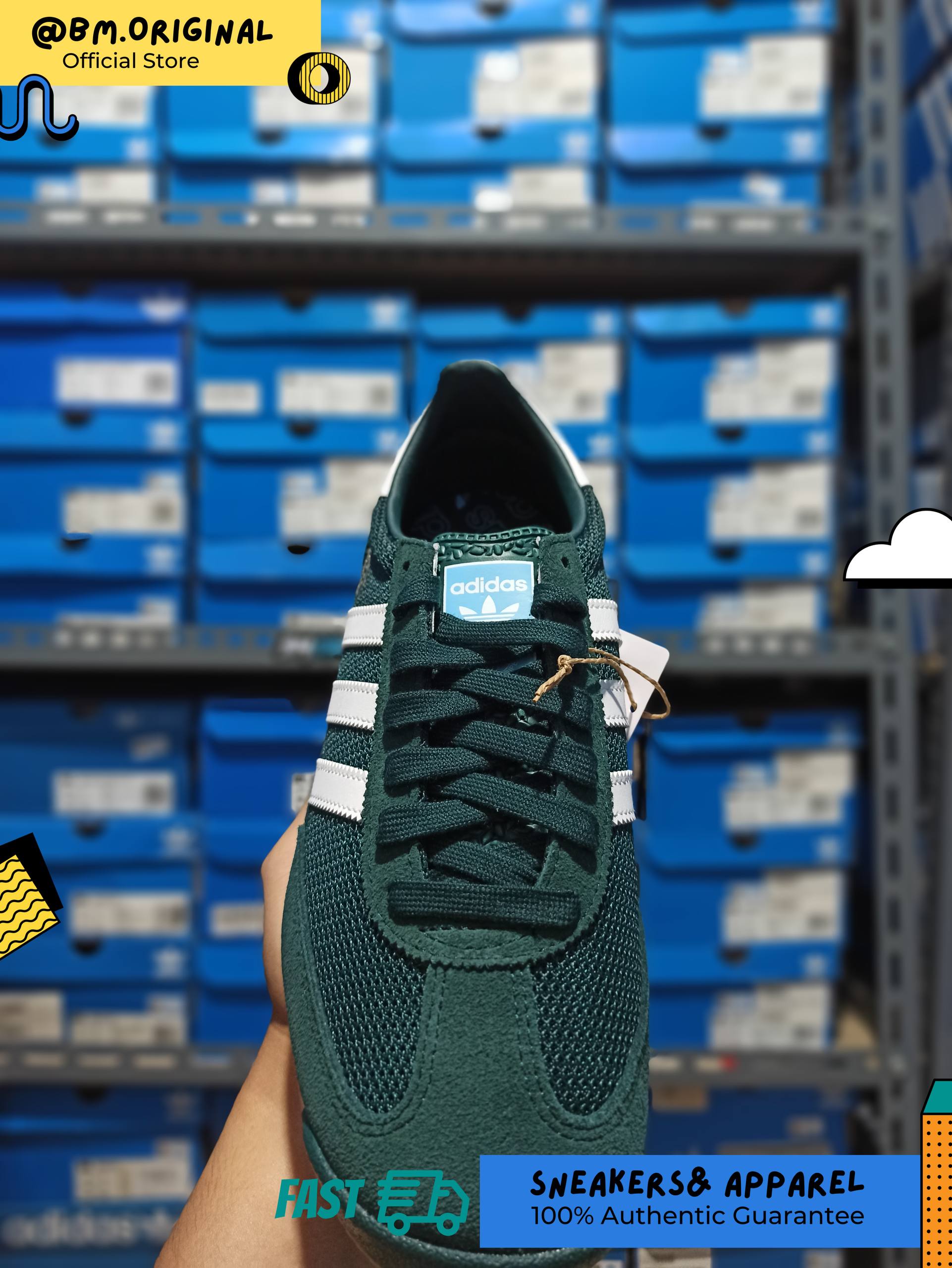 Adidas SL 72 RS Aurora Ivy Cloud White Clear Sky JQ9795