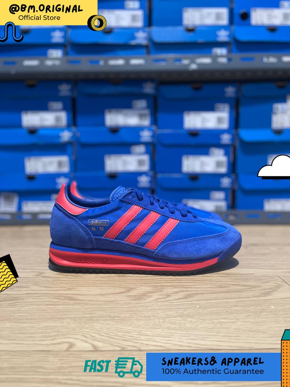 Adidas SL 72 RS Blue Bright Red Royal Blue IG4648