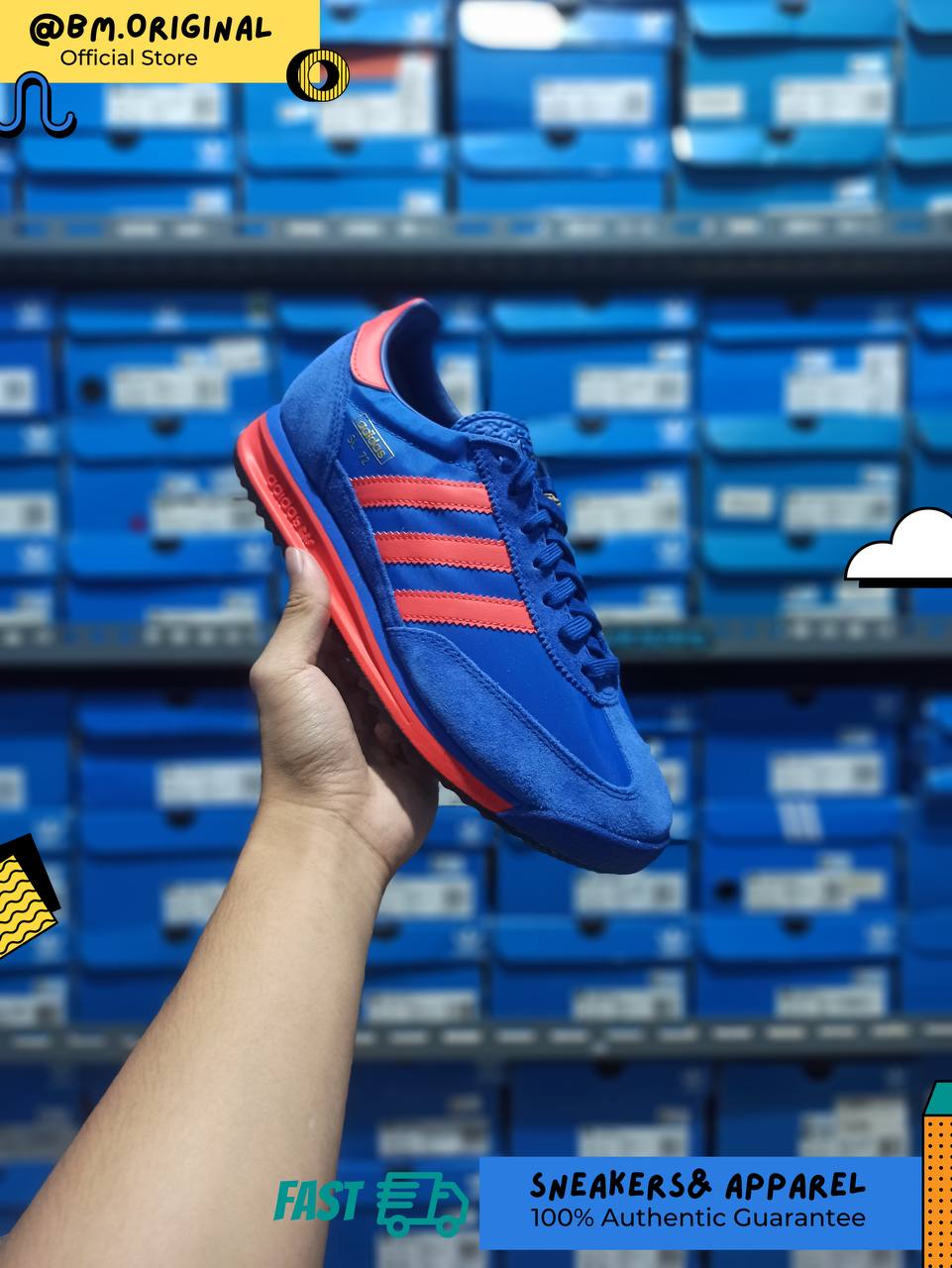 Adidas SL 72 RS Blue Bright Red Royal Blue IG4648