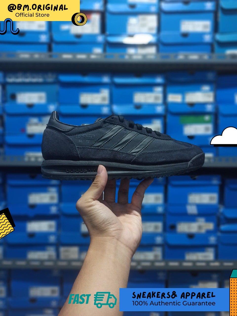 Adidas SL 72 RS Core Black Core Black Carbon IH8019