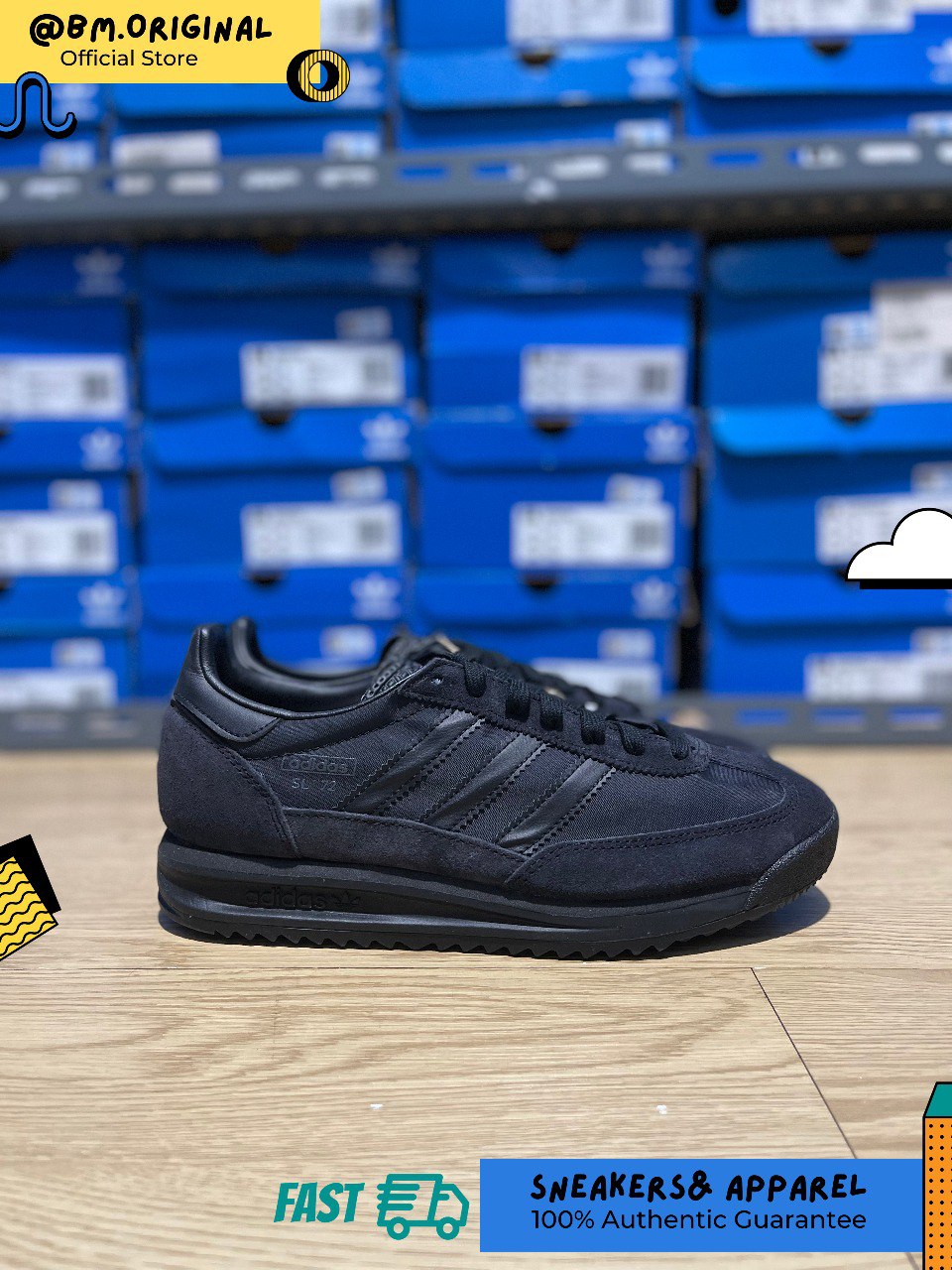 Adidas SL 72 RS Core Black Core Black Carbon IH8019