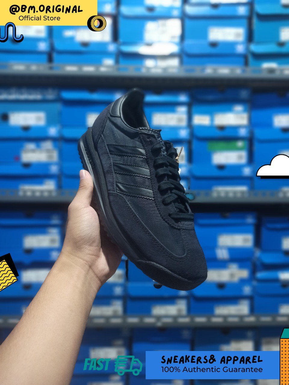 Adidas SL 72 RS Core Black Core Black Carbon IH8019