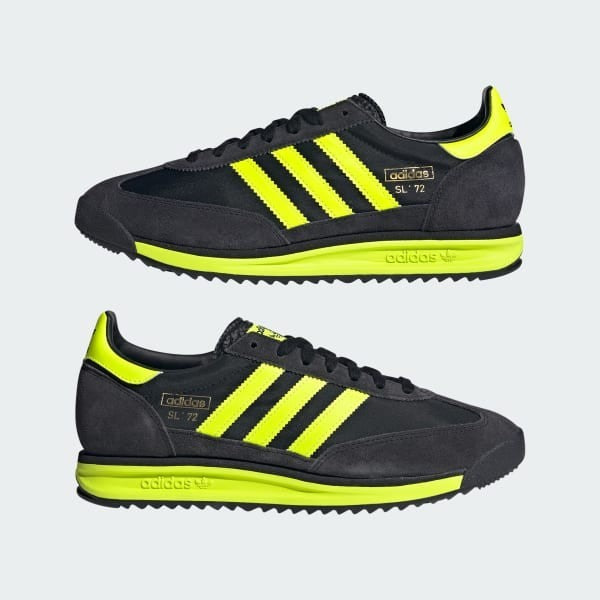 Adidas SL 72 RS Core Black Solar Yellow Gold Metallic IG4647