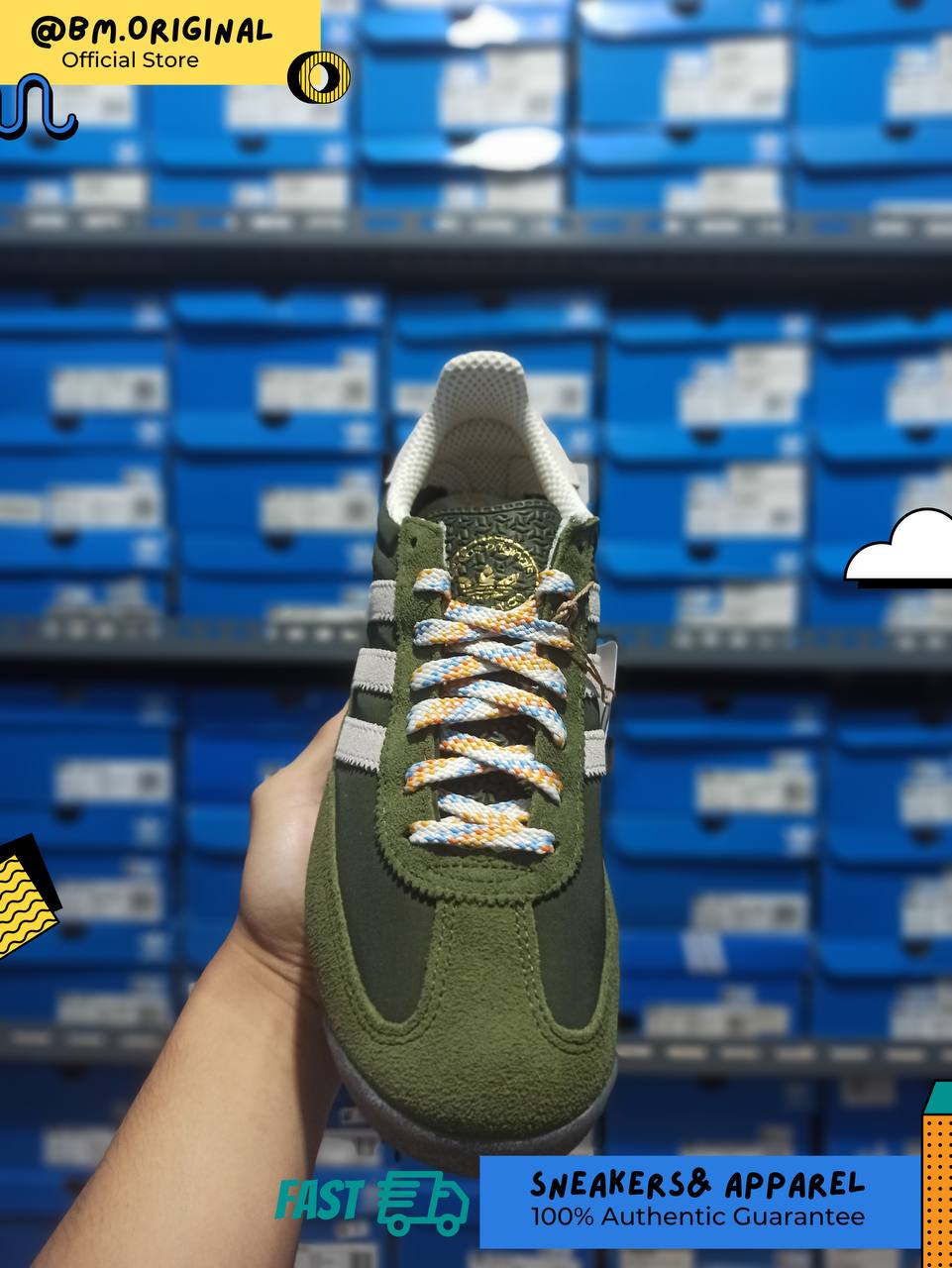 Adidas SL 72 RS Kalimantan Island Series Wild Pine Off White Night Cargo JR9416
