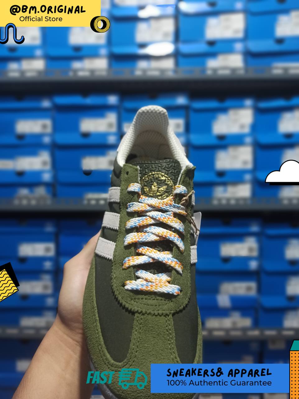 Adidas SL 72 RS Kalimantan Island Series Wild Pine Off White Night Cargo JR9416