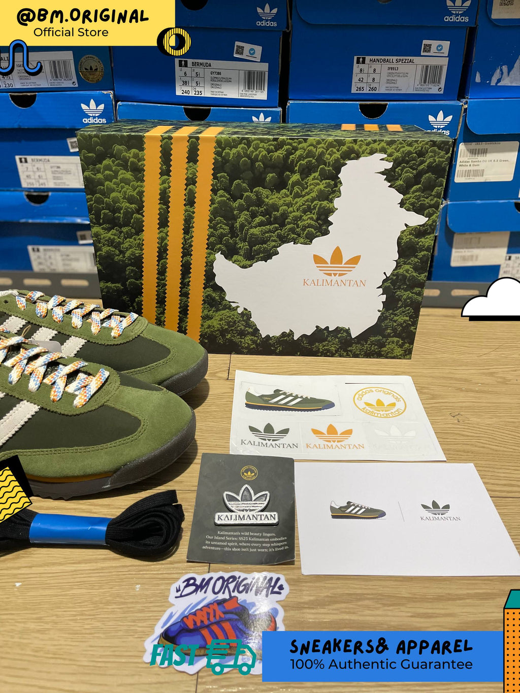 Adidas SL 72 RS Kalimantan Island Series Wild Pine Off White Night Cargo JR9416
