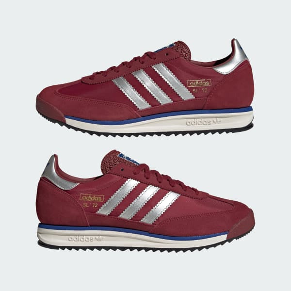 Adidas SL 72 RS Noble Maroon Silver Metallic Off White JR8793