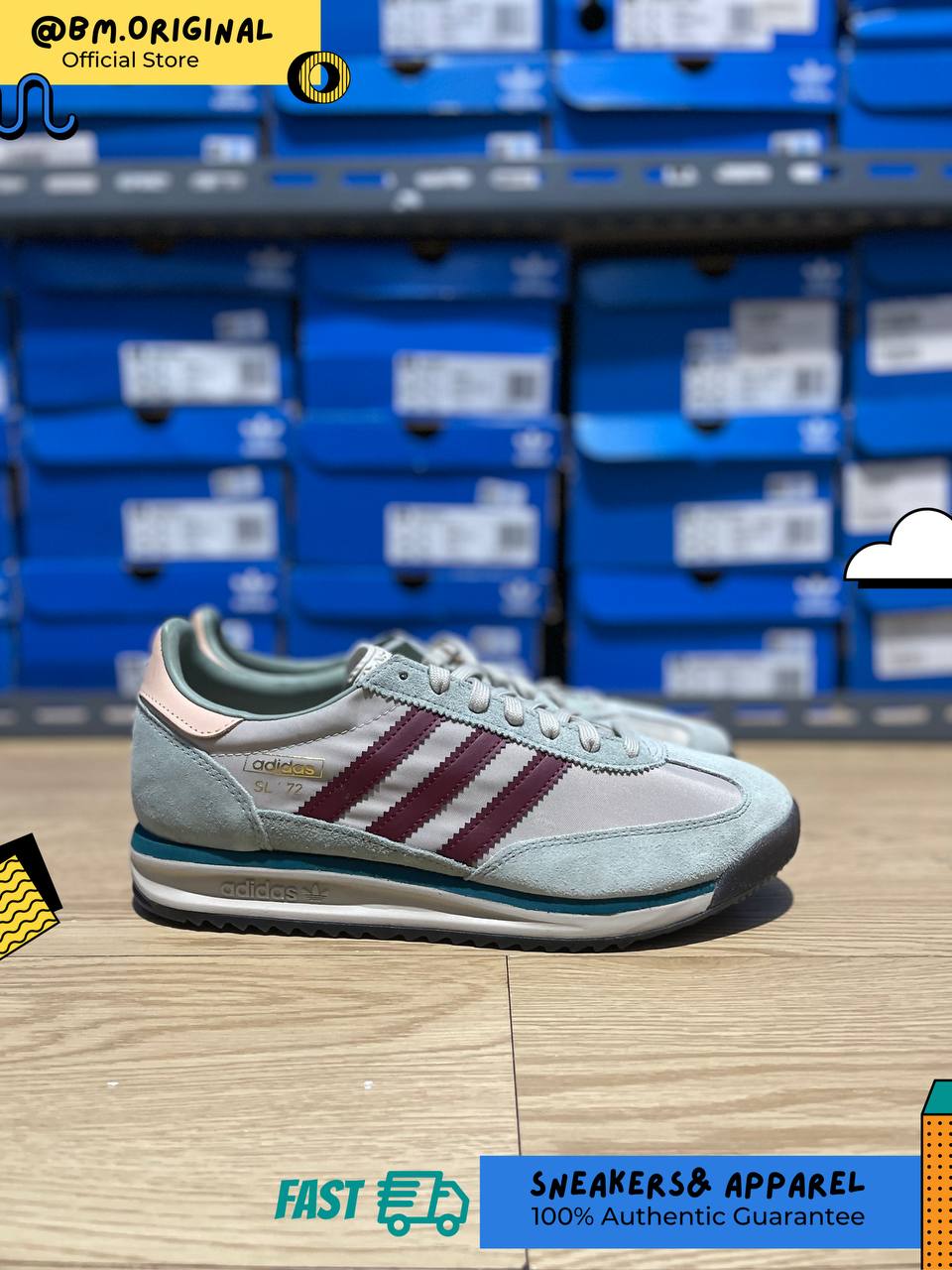 Adidas SL 72 RS Putty Grey Shadow Red Legacy Teal IG4644