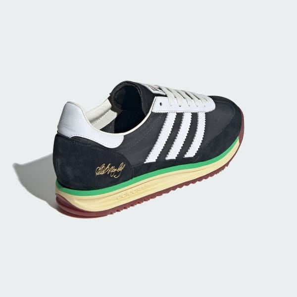 Adidas SL 72 x BOB MARLEY Core Black Cloud White Off White JR7973