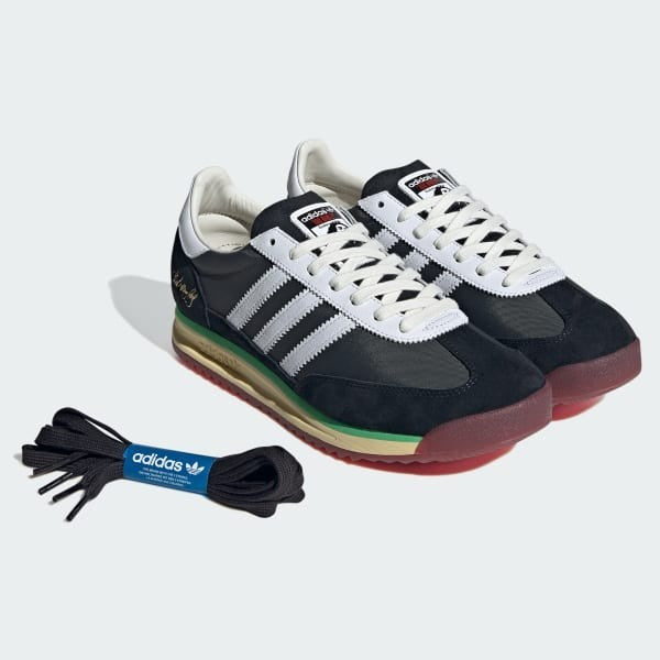 Adidas SL 72 x BOB MARLEY Core Black Cloud White Off White JR7973