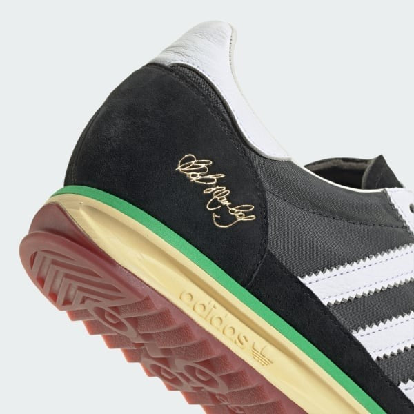 Adidas SL 72 x BOB MARLEY Core Black Cloud White Off White JR7973