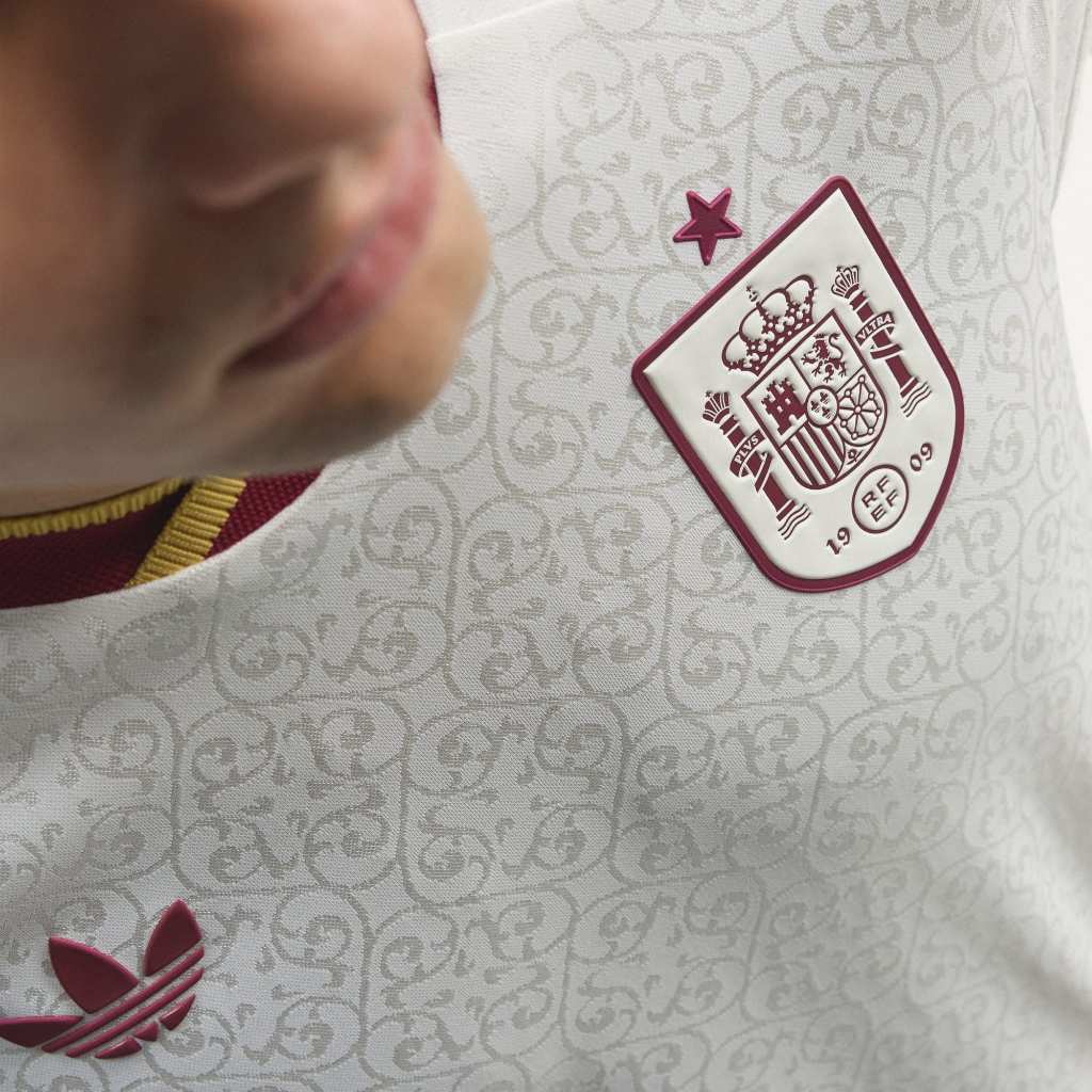 Adidas SPAIN 26 Away Authentic Jersey Off White JN4392