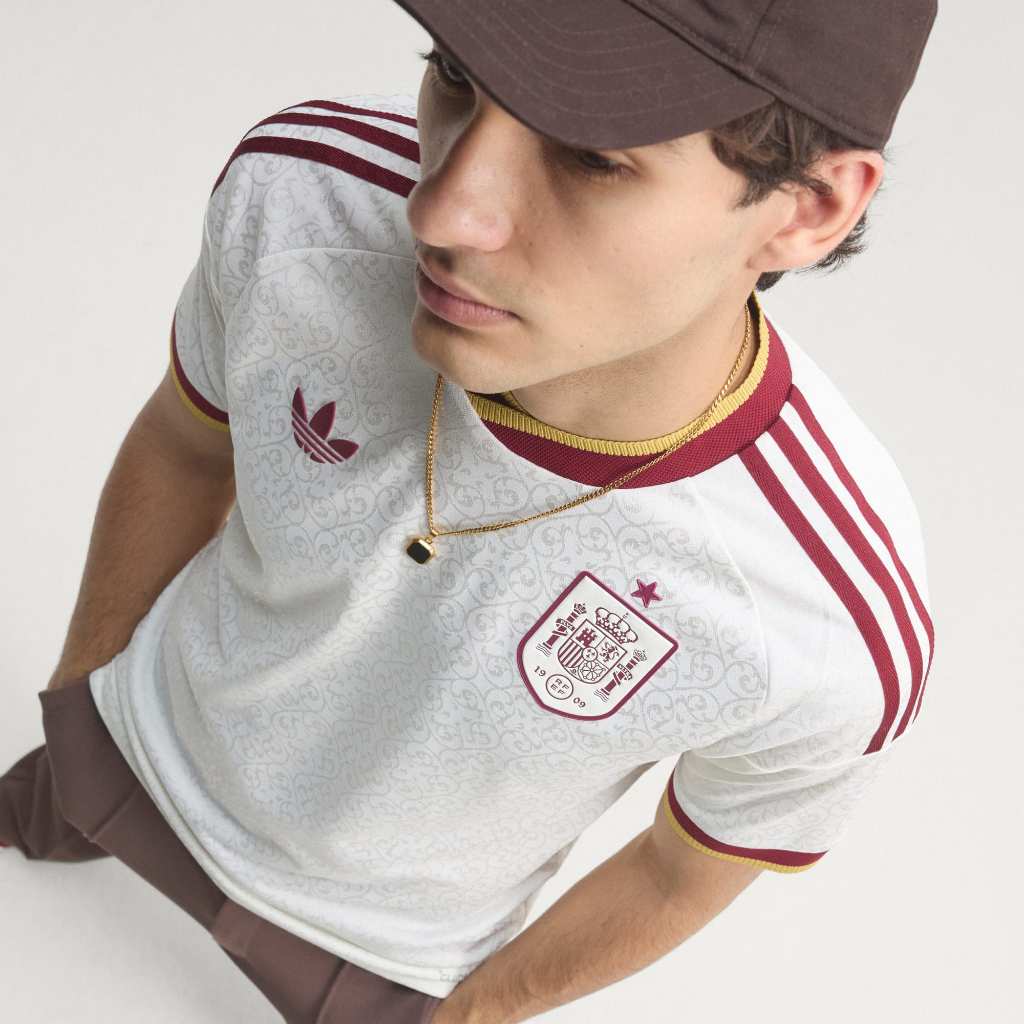 Adidas SPAIN 26 Away Authentic Jersey Off White JN4392