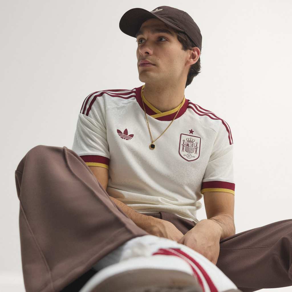 Adidas SPAIN 26 Away Authentic Jersey Off White JN4392