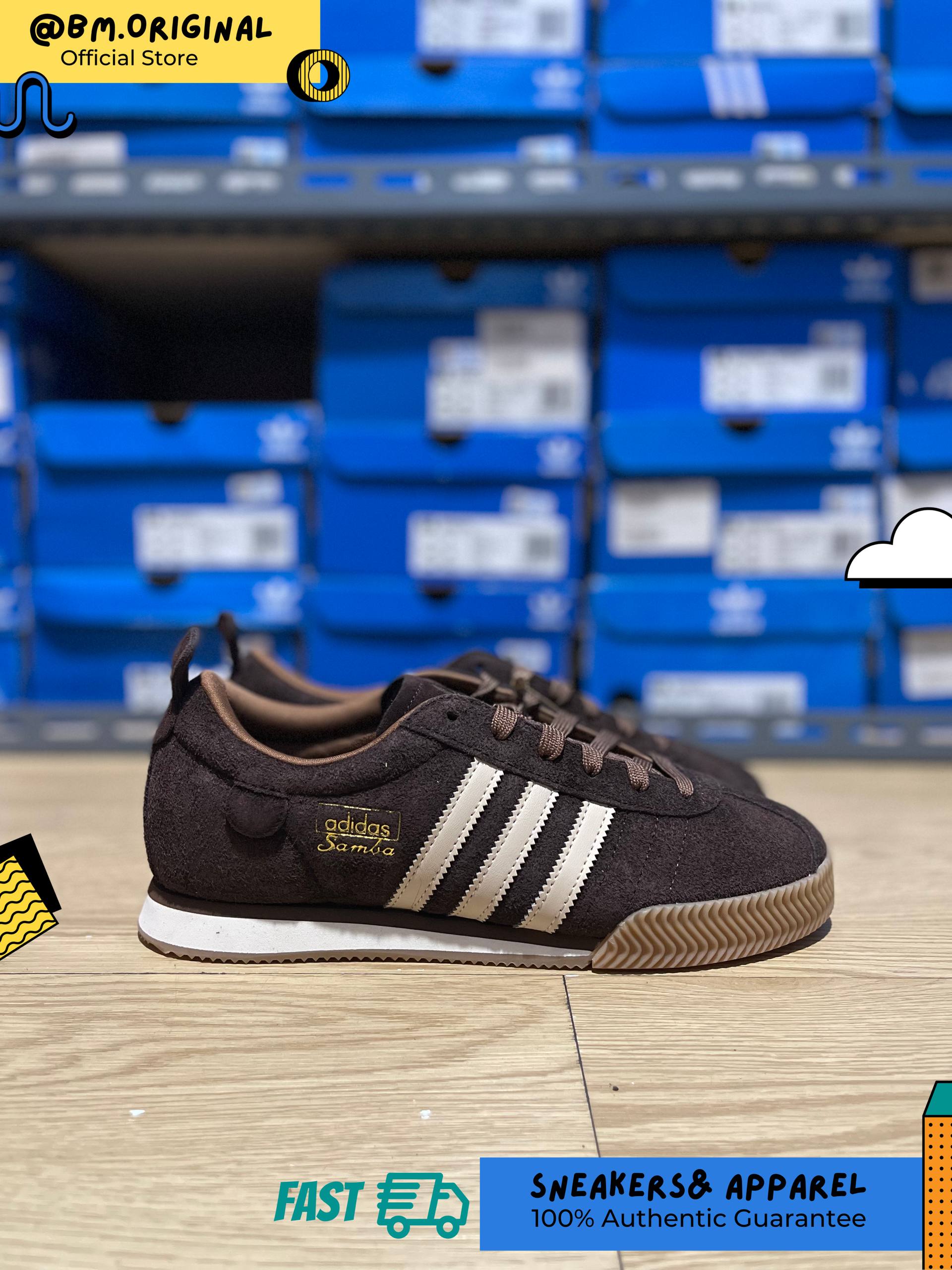 Adidas Samba 62 Super Aurora Coffee Crystal Linen Gum IH4381