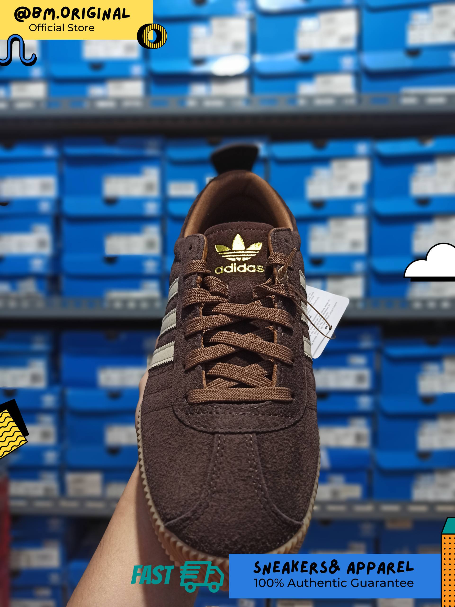 Adidas Samba 62 Super Aurora Coffee Crystal Linen Gum IH4381
