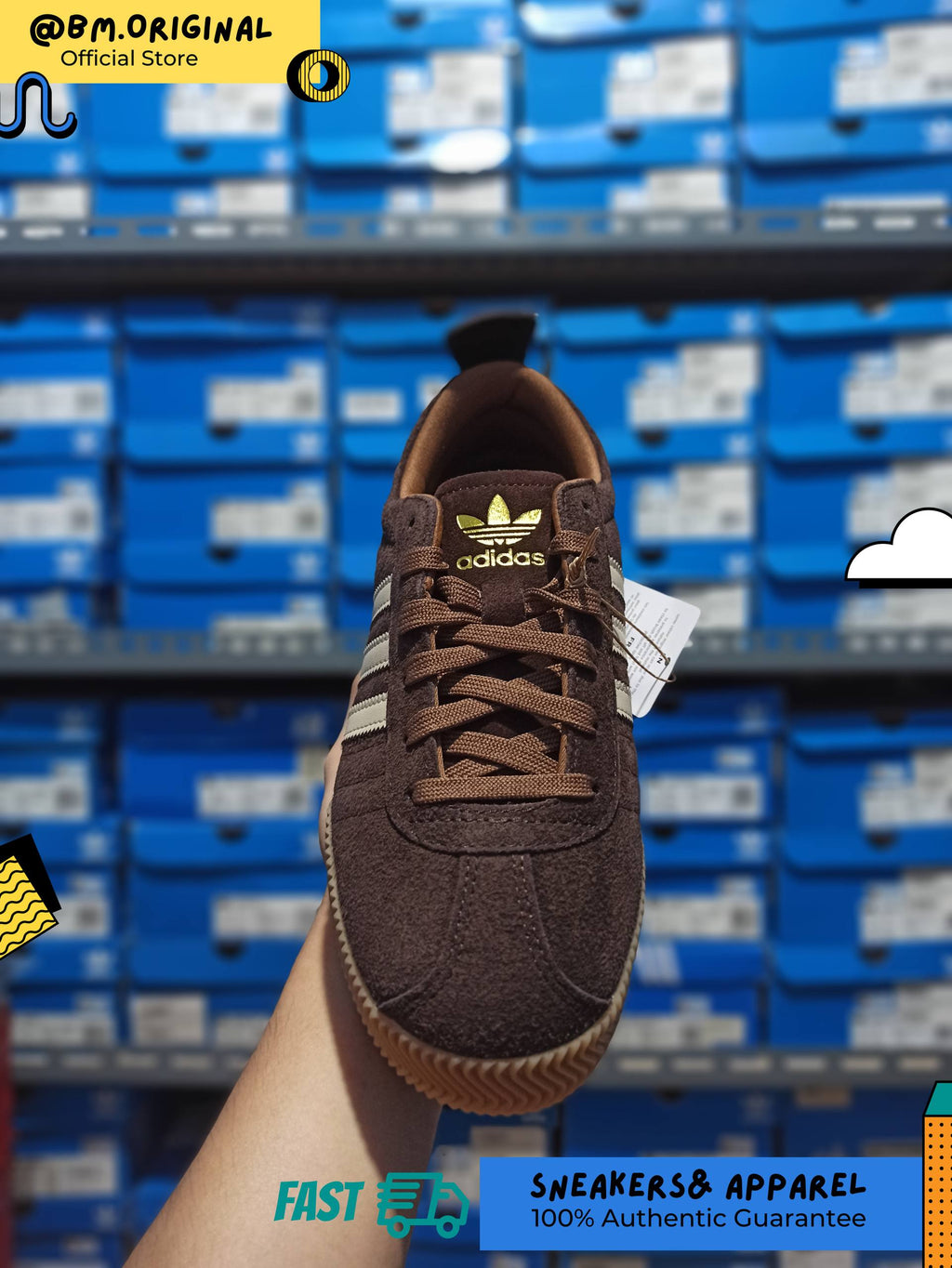 Adidas Samba 62 Super Aurora Coffee Crystal Linen Gum IH4381