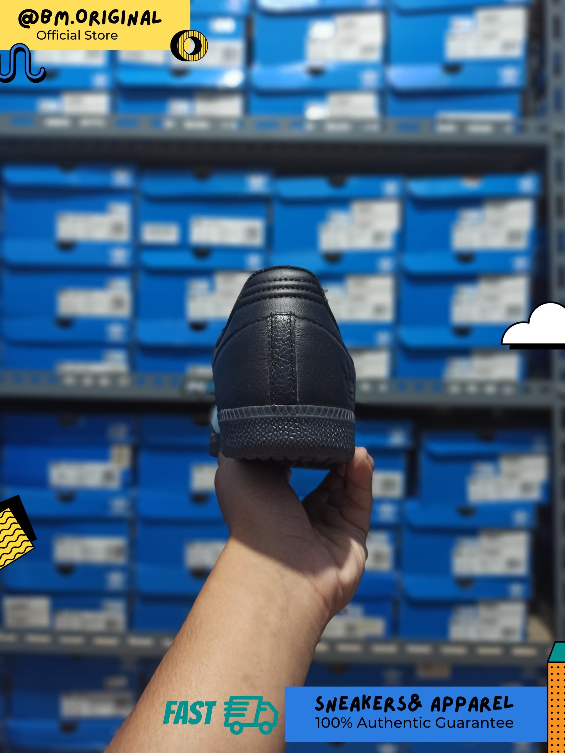 Adidas Samba ADV x Black Sheep x CLTFC Core Black Cloud White Ice Blue JH9594