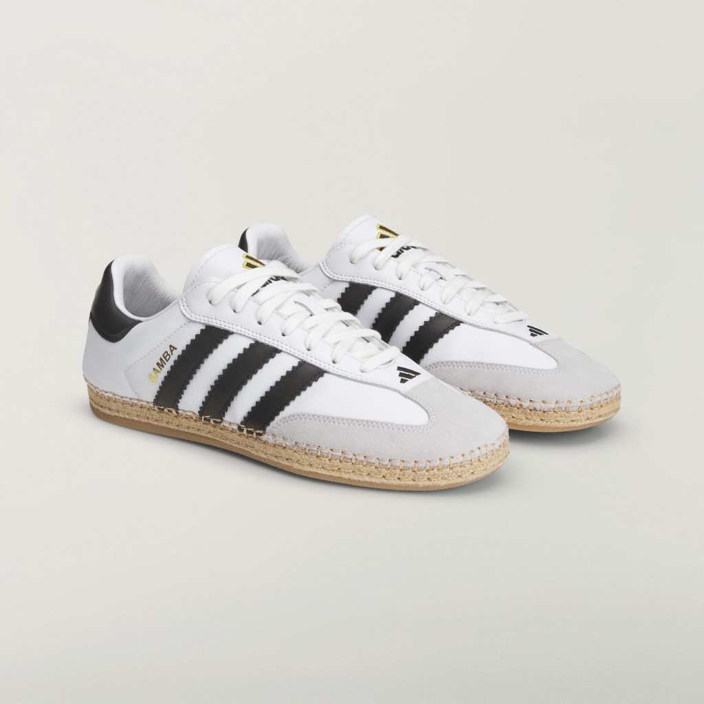 Adidas Samba Espadrille Clot By Edison Chen Cloud White Core Black Cloud White KJ0274