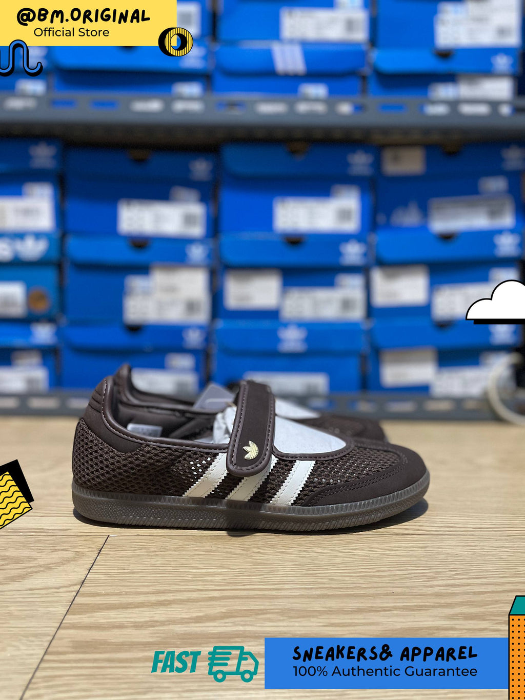 Adidas Samba JANE Brown Off White Gold LA6829