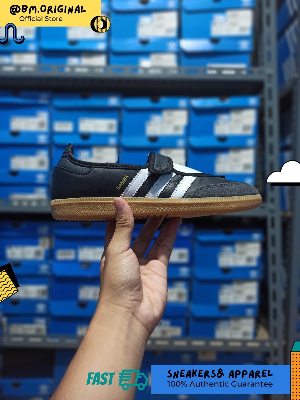 Adidas Samba JANE Cloud White Carbon Core Black JQ6445