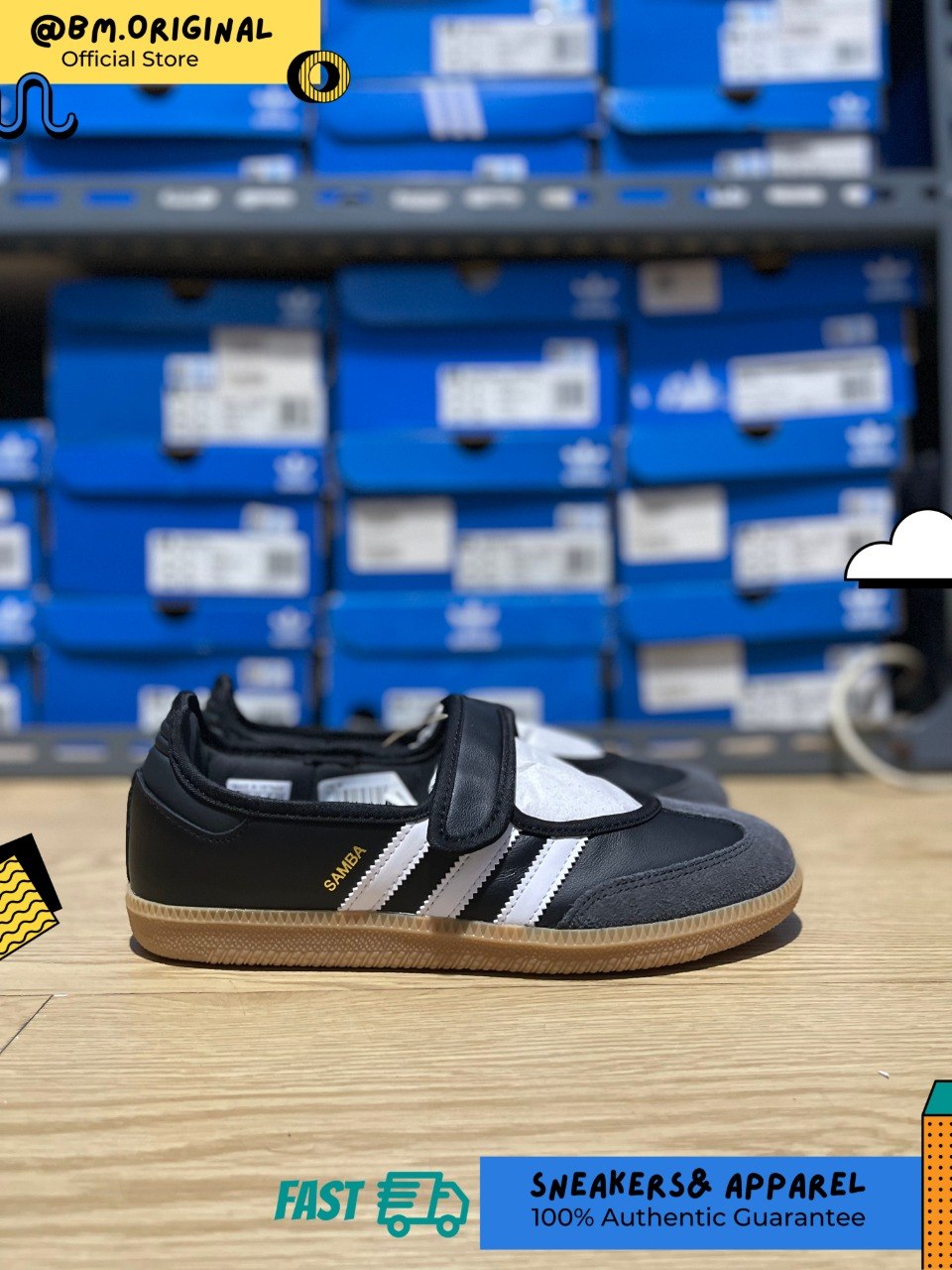 Adidas Samba JANE Cloud White Carbon Core Black JQ6445