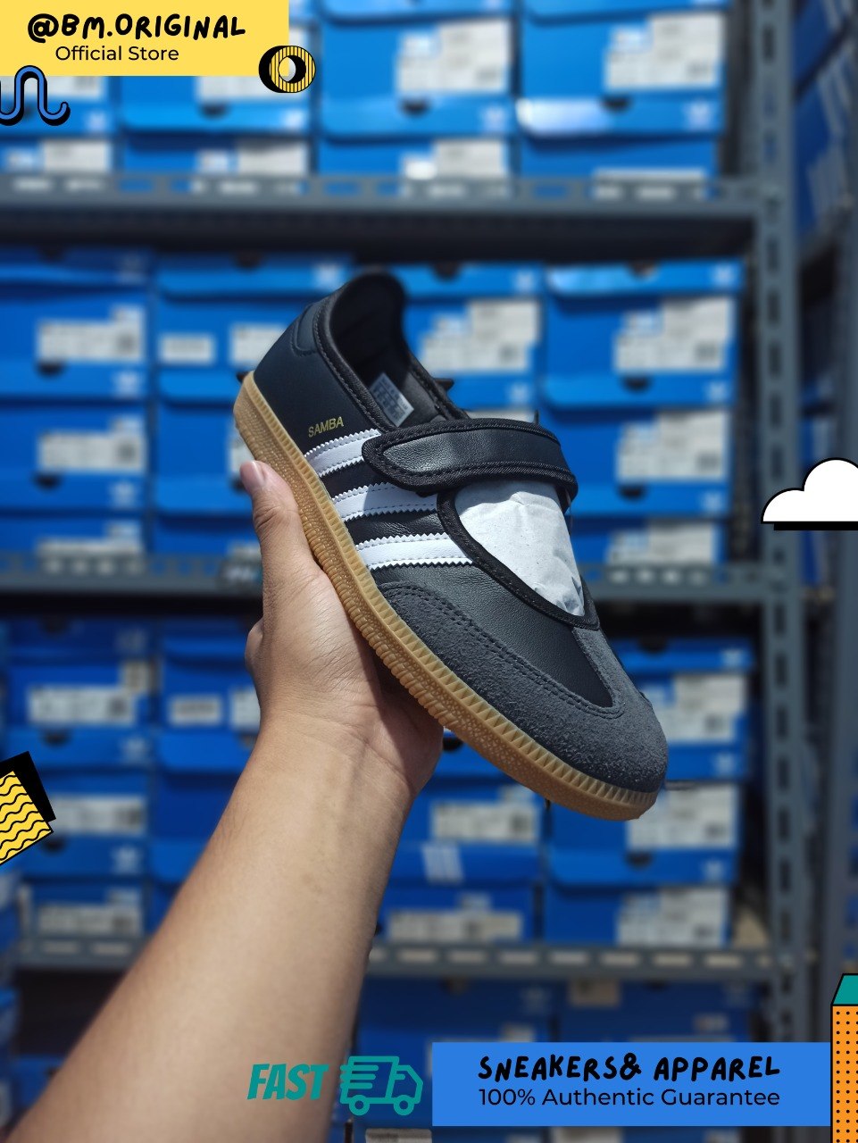 Adidas Samba JANE Cloud White Carbon Core Black JQ6445