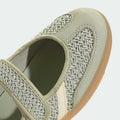Adidas Samba JANE Halo Green Warm Vanilla Gold Metallic LA7837