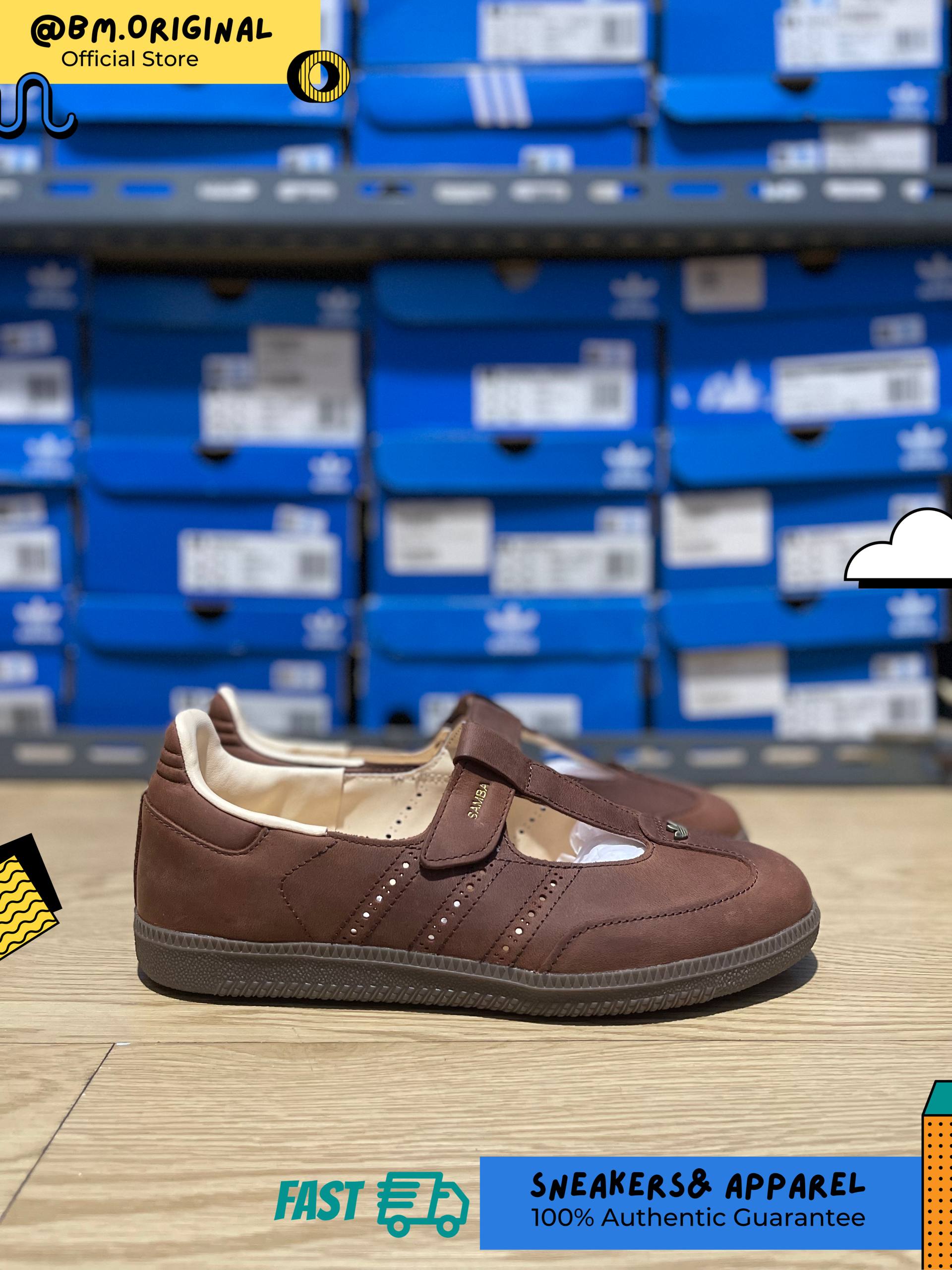 Adidas Samba JANE W Beige Multi Gum Leather HP7130