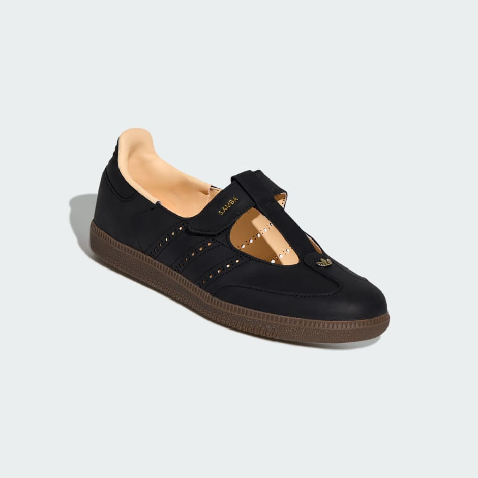 Adidas Samba JANE W Core Black Crystal Sand Gum Leather KJ3970