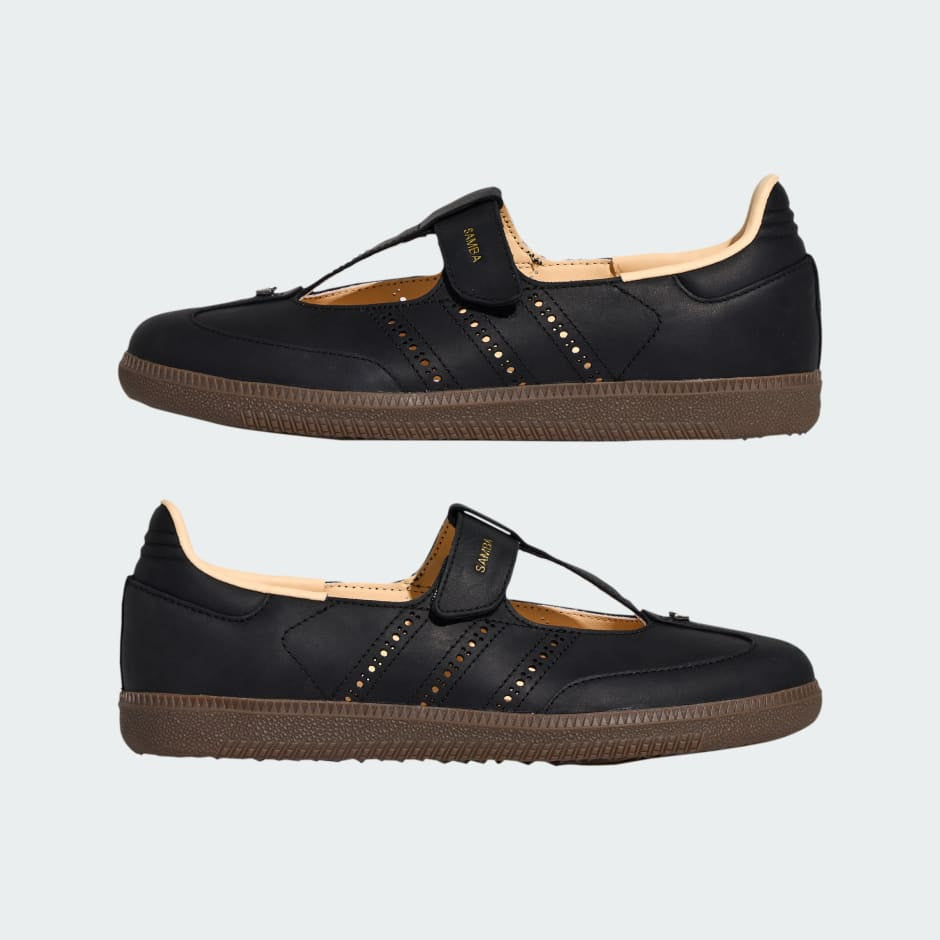 Adidas Samba JANE W Core Black Crystal Sand Gum Leather KJ3970