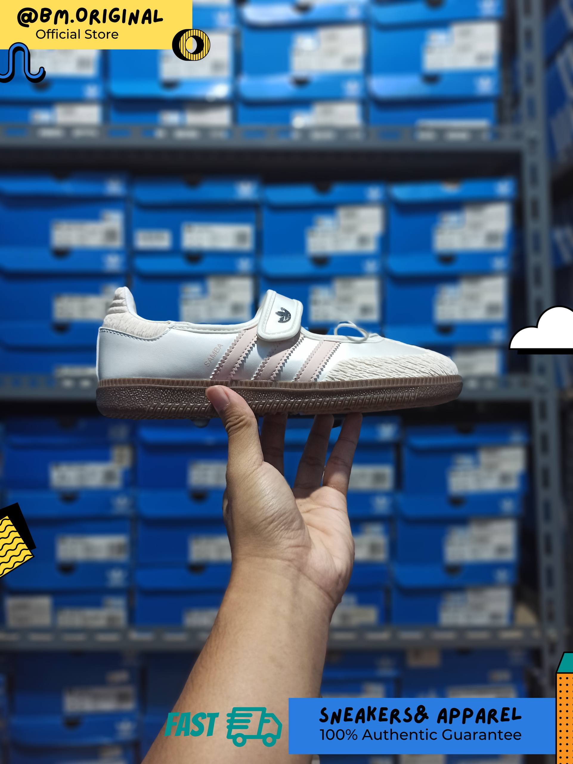 Adidas Samba JANE W Core White Chalk White Wonder Quartz JR4482