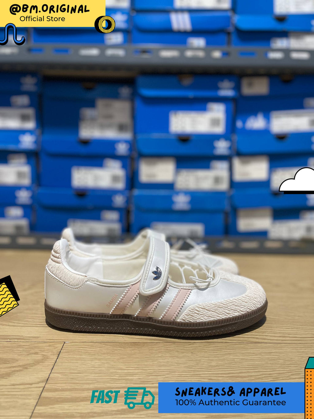 Adidas Samba JANE W Core White Chalk White Wonder Quartz JR4482