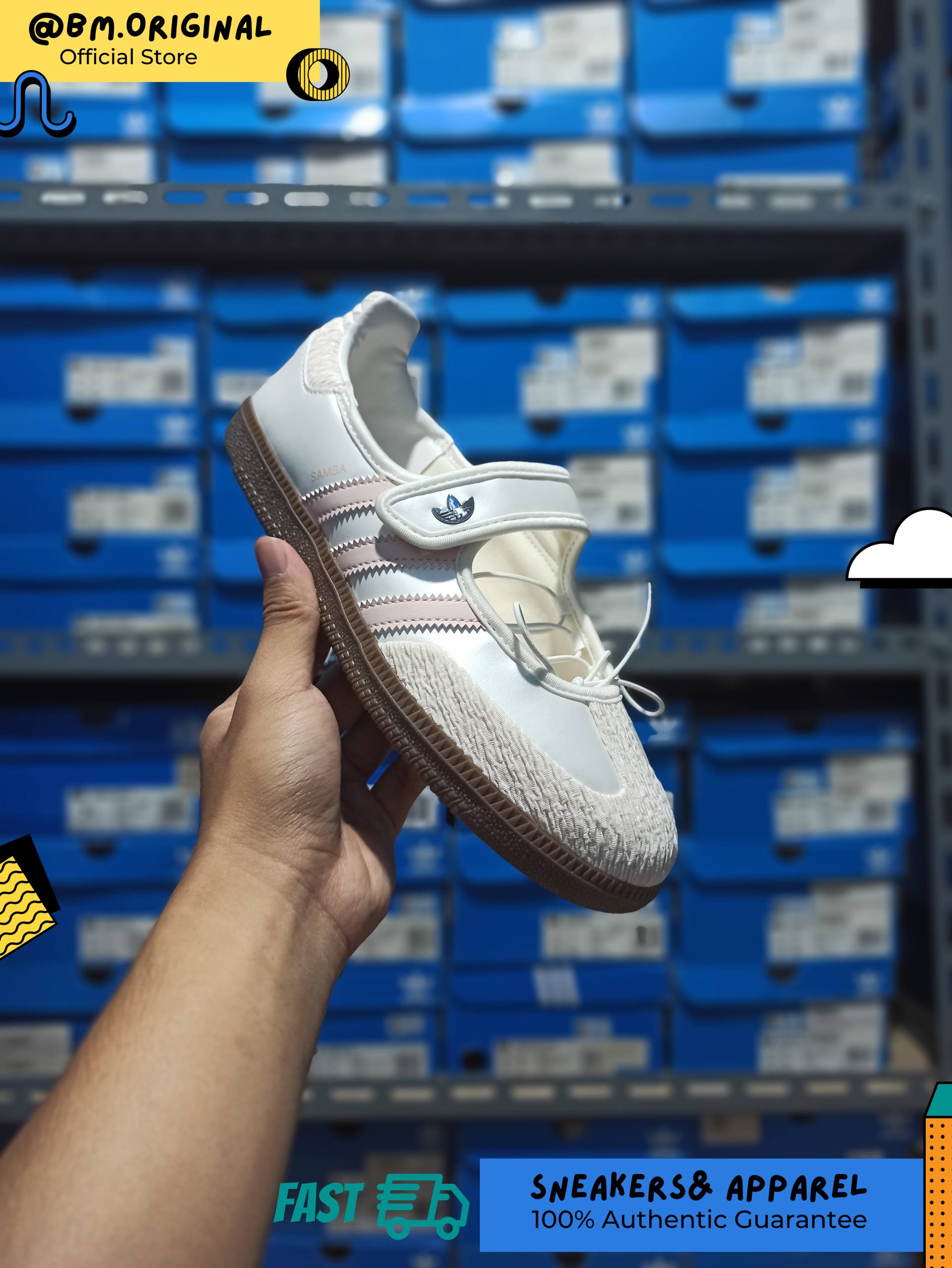Adidas Samba JANE W Core White Chalk White Wonder Quartz JR4482