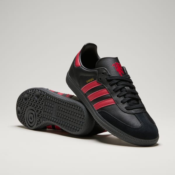 Adidas Samba Manchester United Core Black MUFC Red Core Black JQ4036