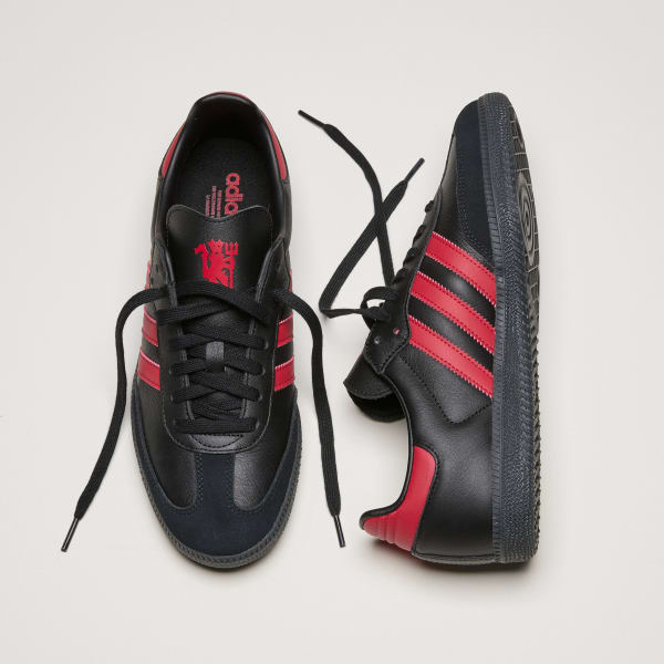 Adidas Samba Manchester United Core Black MUFC Red Core Black JQ4036